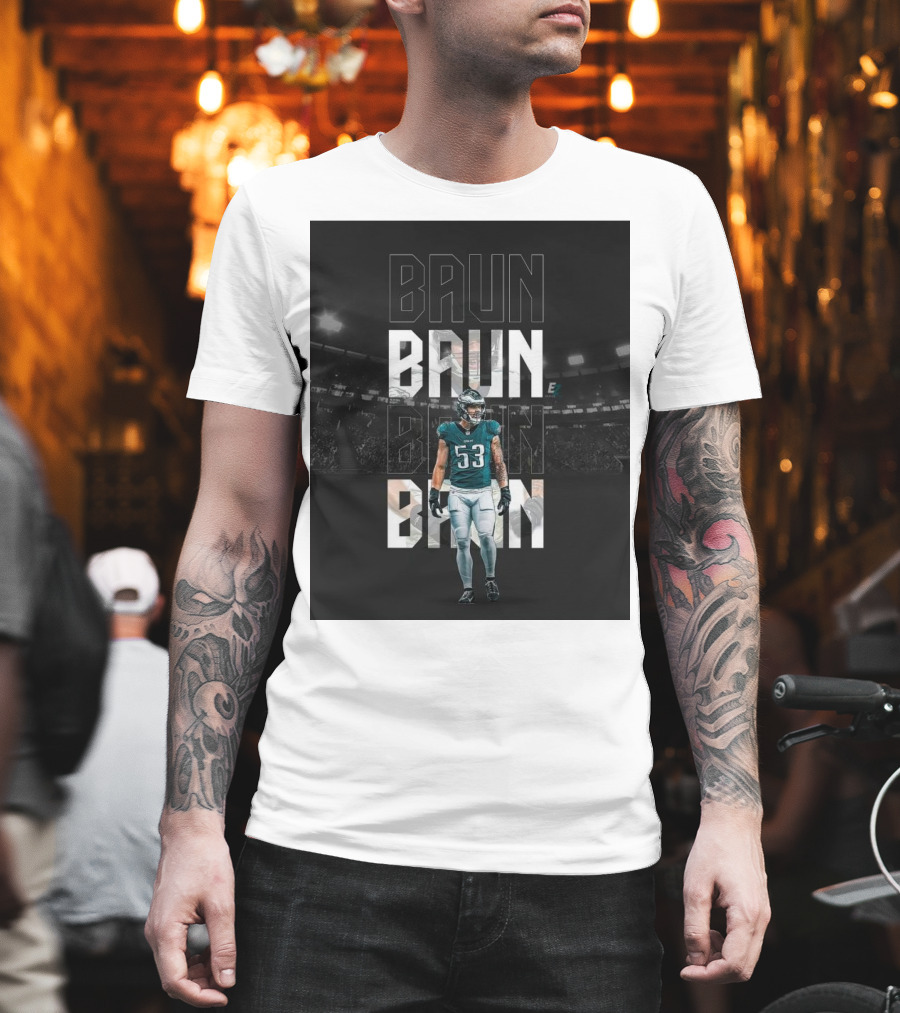 Baun Philadelphia Eagles QB Sack Go Birds Football Stadium T-Shirt