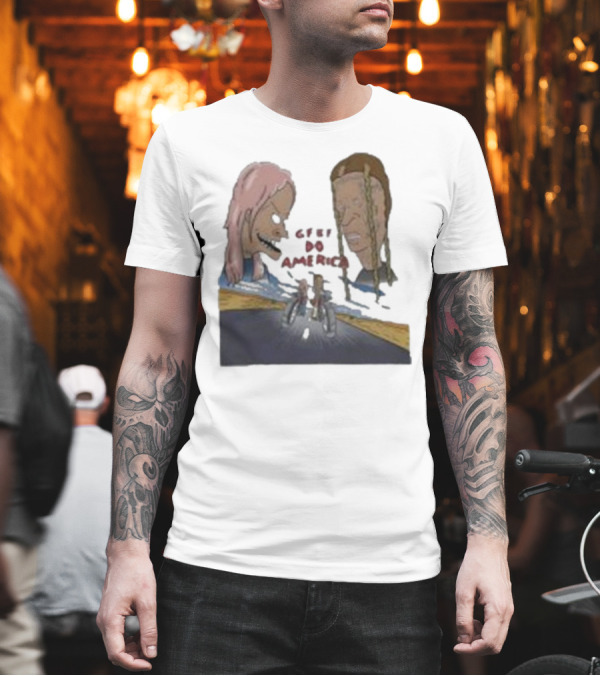 Beavis and Butt-Head x GFBF Do America Racing Adventure T-Shirt Beavis and Butt-Head x GFBF Do America Racing Adventure T-Shirt
