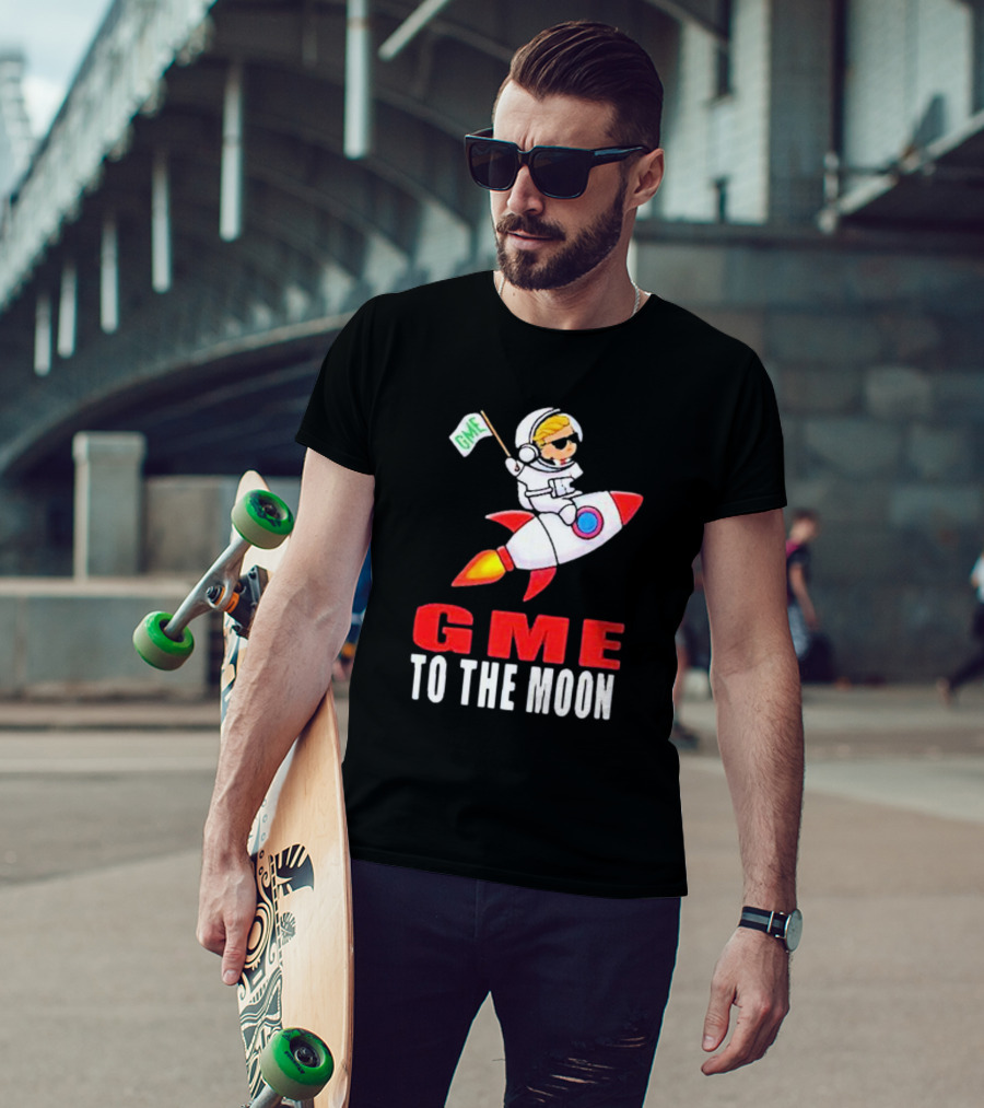 GME WallStreetBets To The Moon Astronaut Rocket T-Shirt