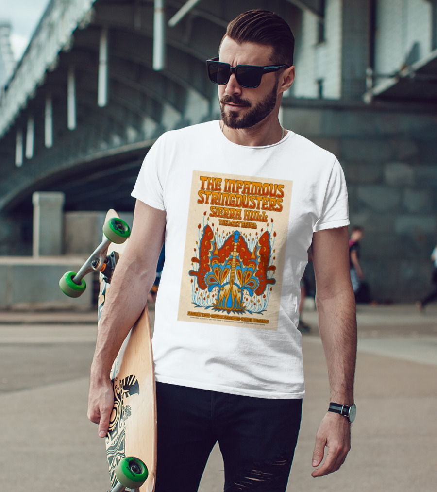 The Infamous Stringdusters And Sierra Hull And The Last Revel Live January 11, 2025 Mission Ballroom Denver CO Vibrant T-Shirt