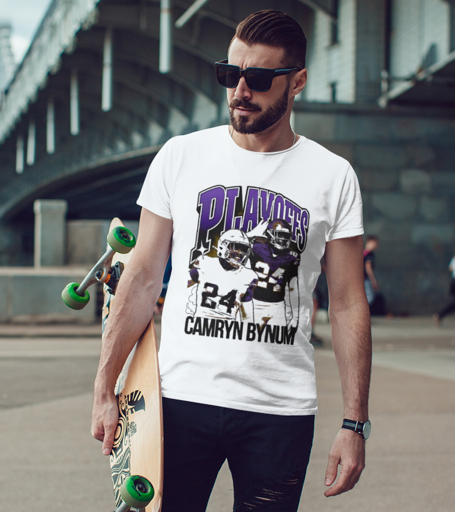 Camryn Bynum Playoffs Minnesota Vikings 24 NFL Vintage T-Shirt