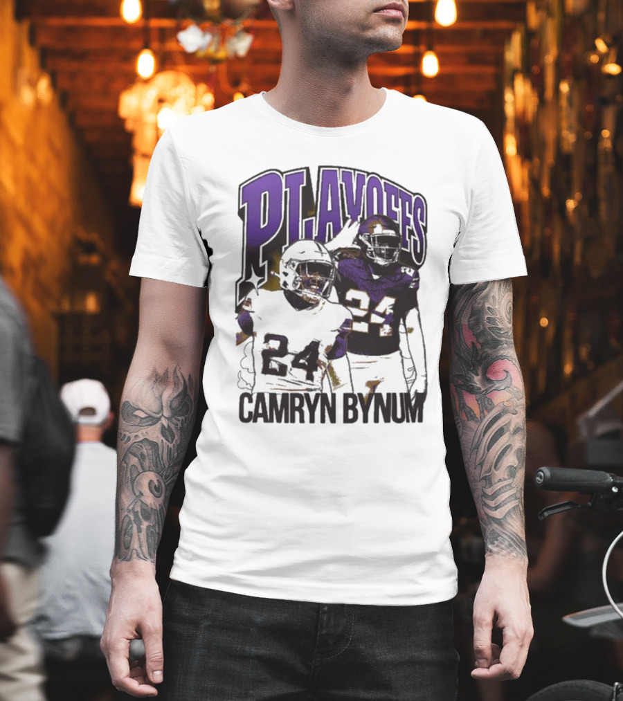 Camryn Bynum Playoffs Minnesota Vikings 24 NFL Vintage T-Shirt