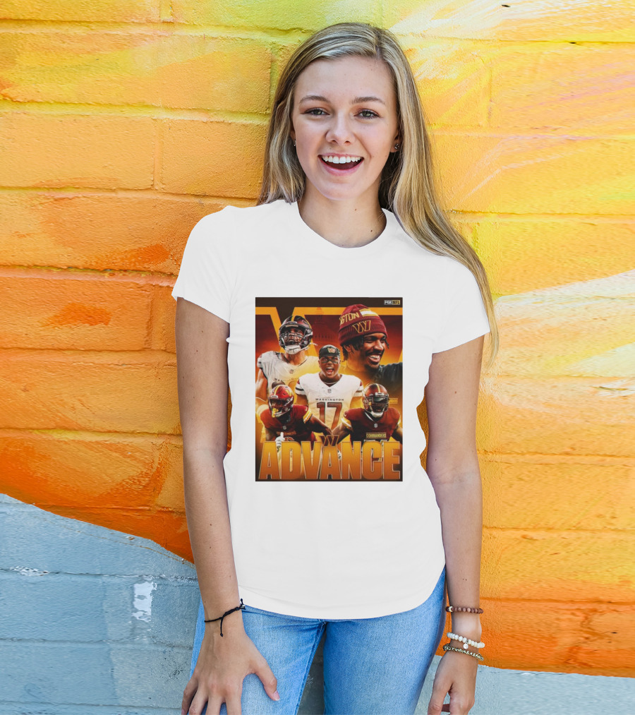 Washington Commanders Advance Sink Buccaneers Playoff Hopes FOX NFL Sports T-Shirt