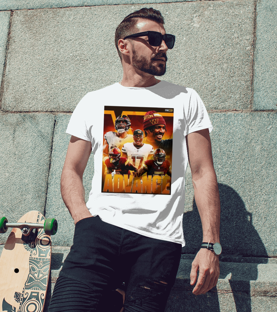 Washington Commanders Advance Sink Buccaneers Playoff Hopes FOX NFL Sports T-Shirt