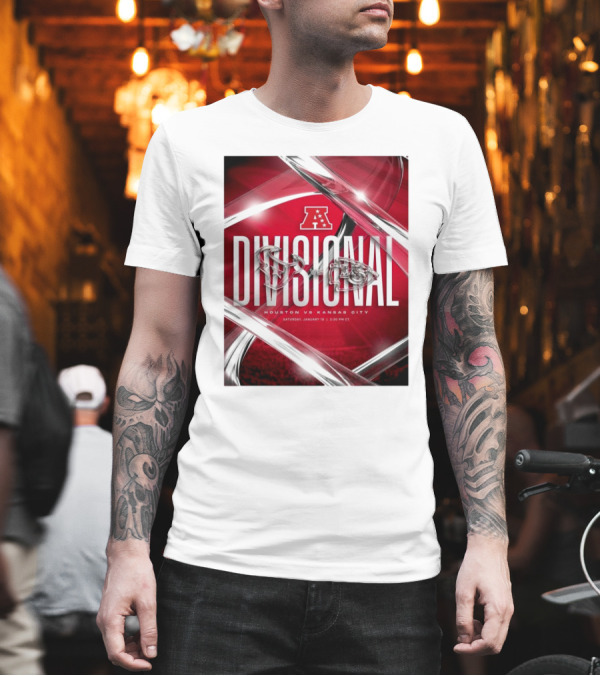 AFC Divisional Houston Texans vs Kansas City Chiefs January 18 2025 Chiefs Kingdom T-Shirt AFC Divisional Houston Texans vs Kansas City Chiefs January 18 2025 Chiefs Kingdom T-Shirt
