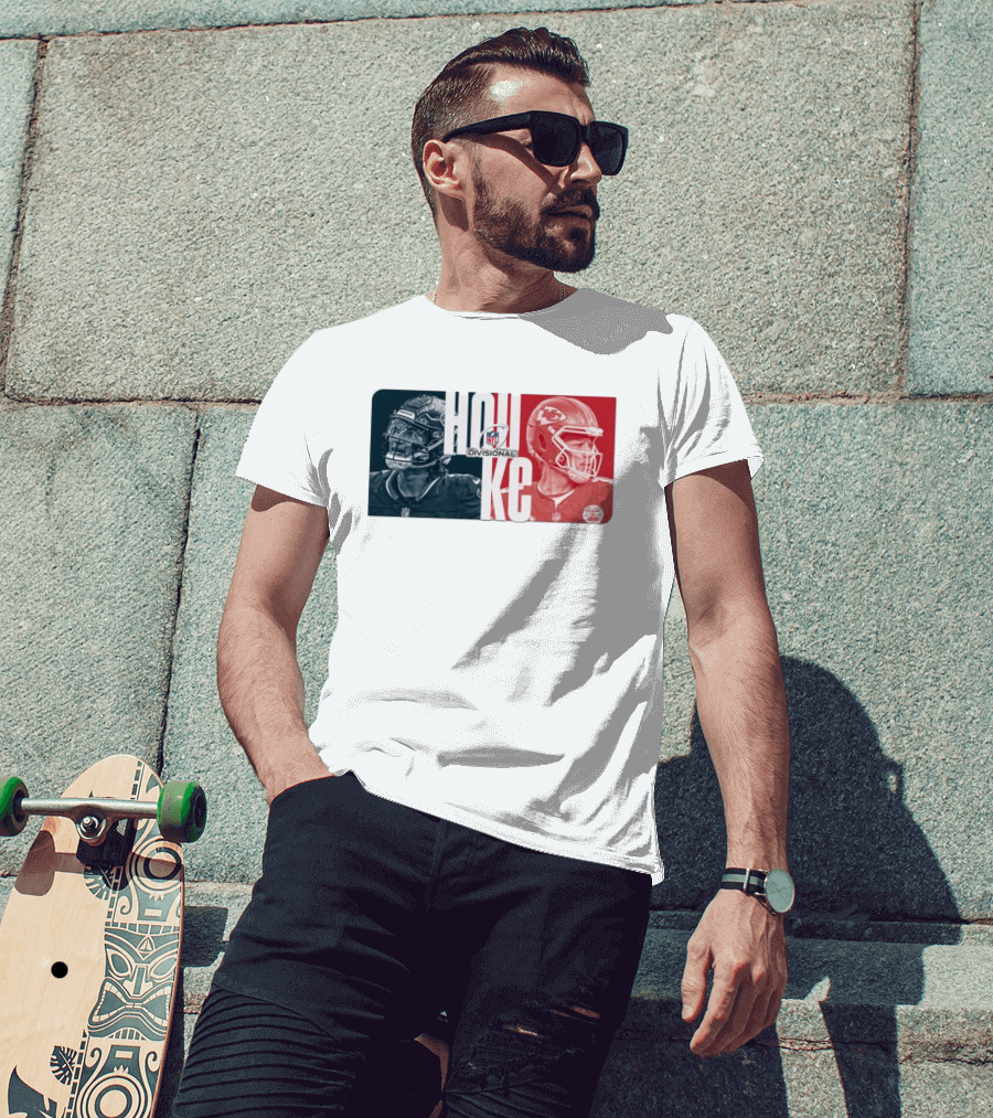 NFL Divisional Round Kansas City Chiefs Vs. Houston Texans Matchup HOU KC T-Shirt