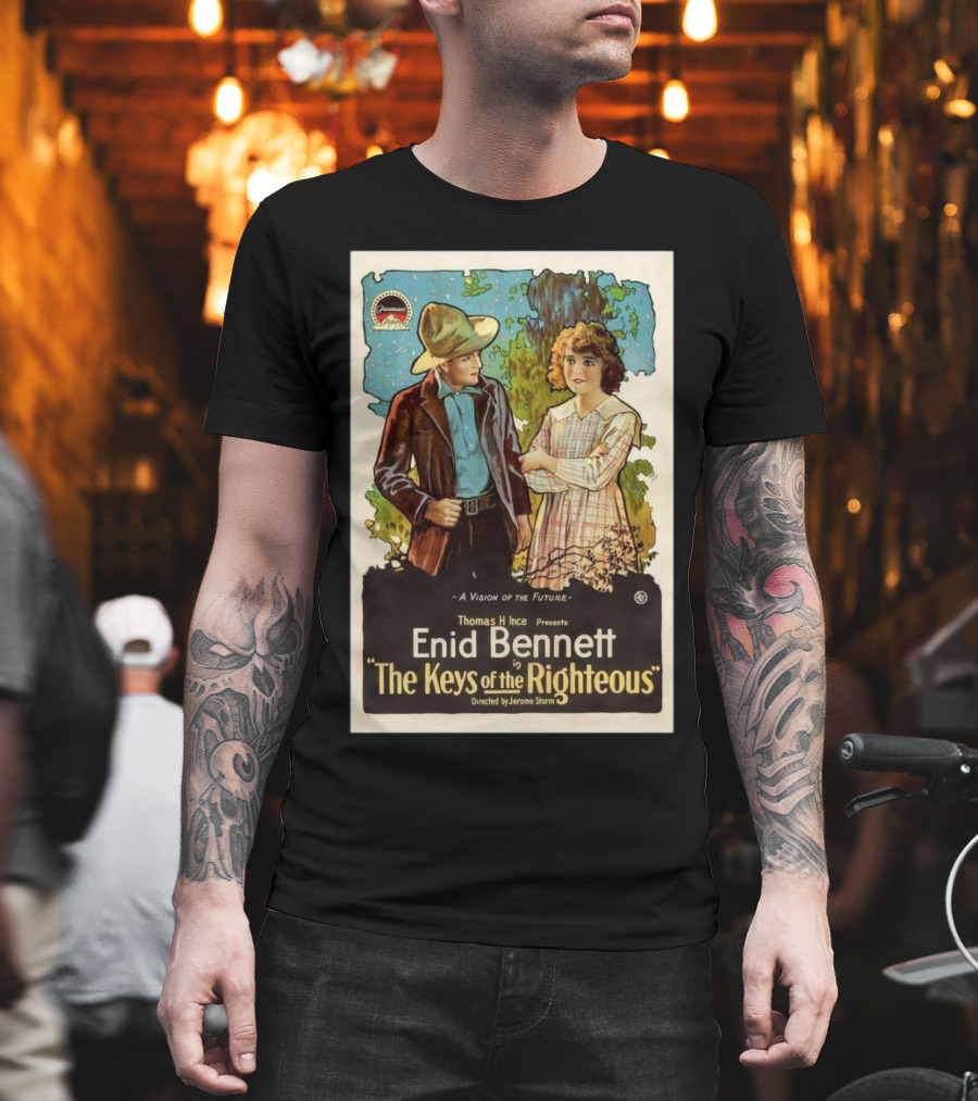 A Vision Of The Future By Thomas H Ince Featuring Enid Bennett In The Keys Of The Righteous T-Shirt