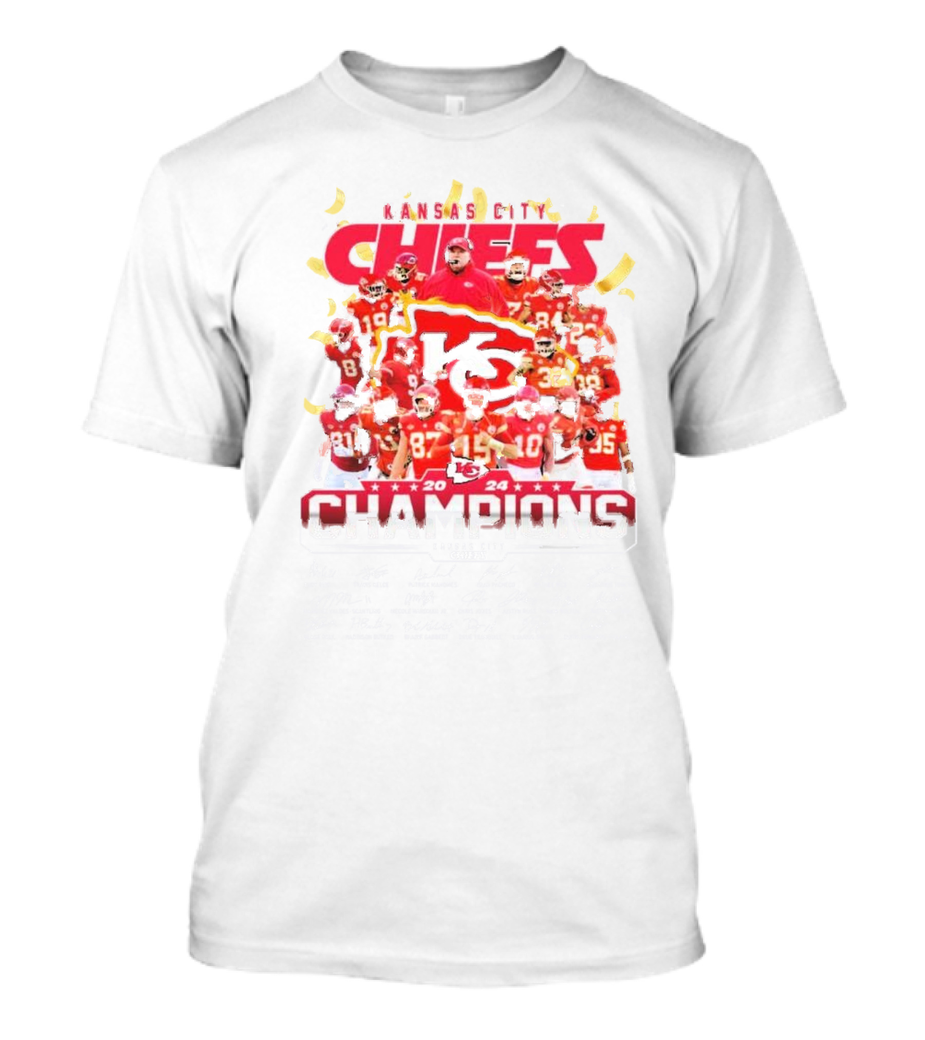 Kansas City Chiefs 2024 AFC Champions Team ...T-Shirt 