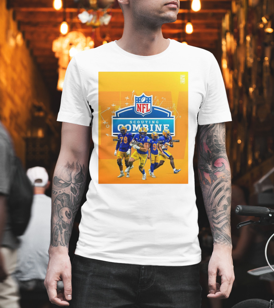 Pitt Panthers NFL Scouting Combine Branson Taylor Gavin Bartholomew Ben Sauls Konata Mumpfield Football T-Shirt