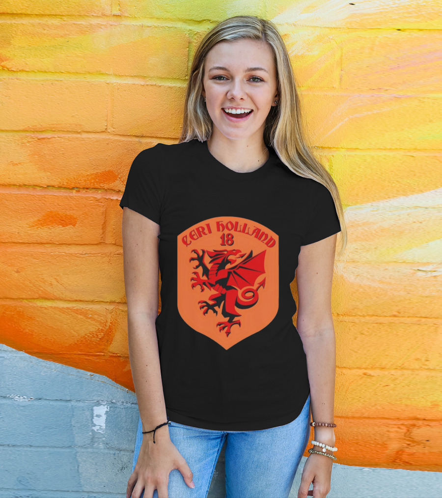 Ceri Holland 18 Red Dragon T-Shirt