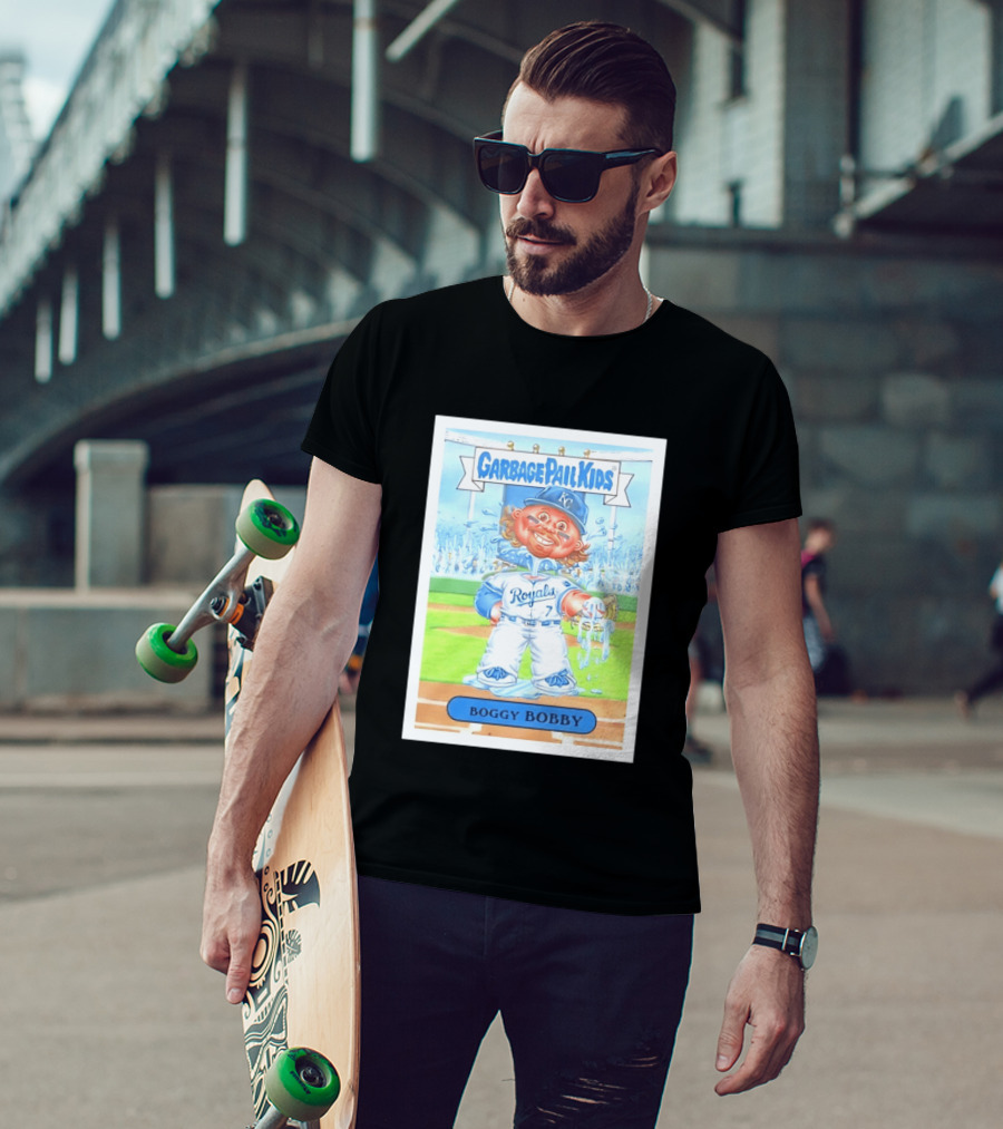Garbage Pail Kids Boggy Bobby Royals KC Baseball Card T-Shirt