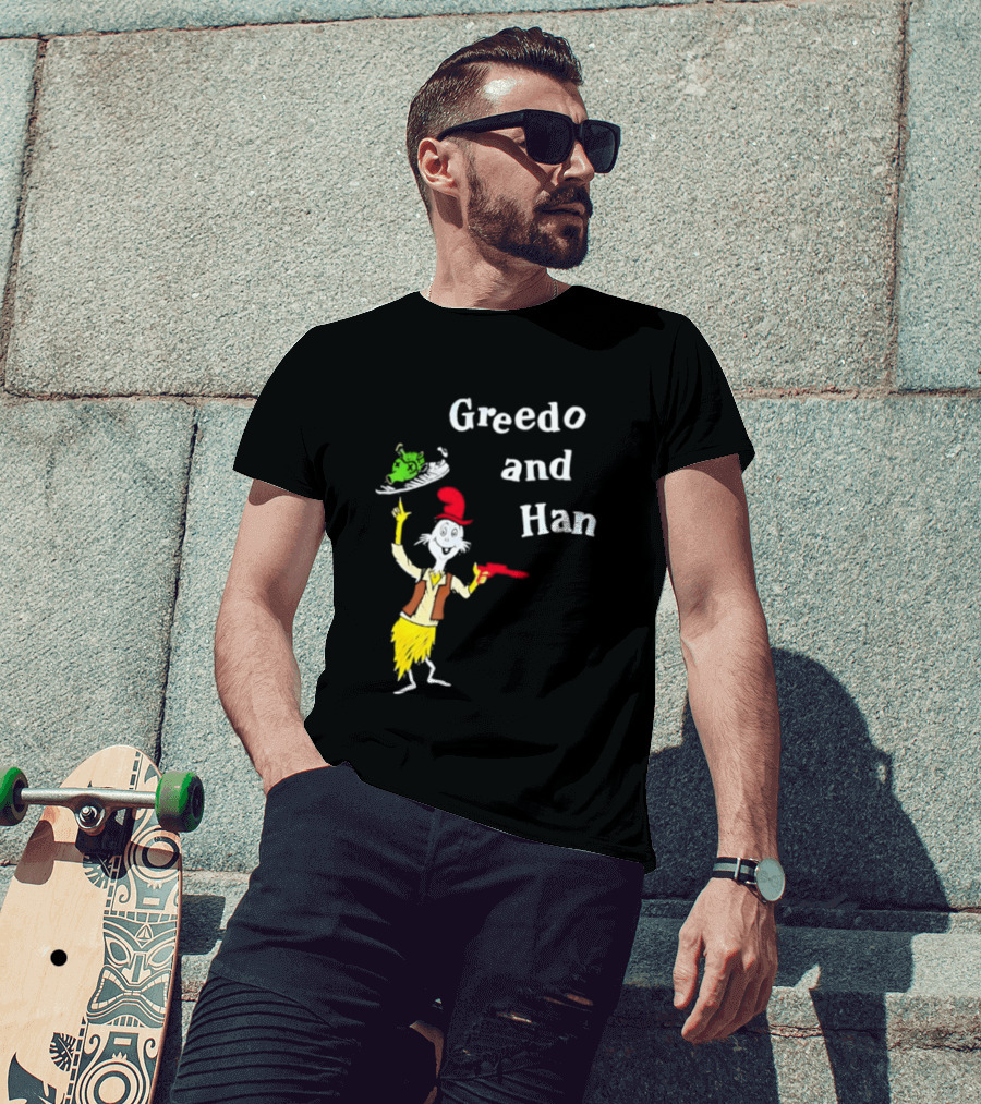 Greedo And Han Dr Seuss Blaster T-Shirt
