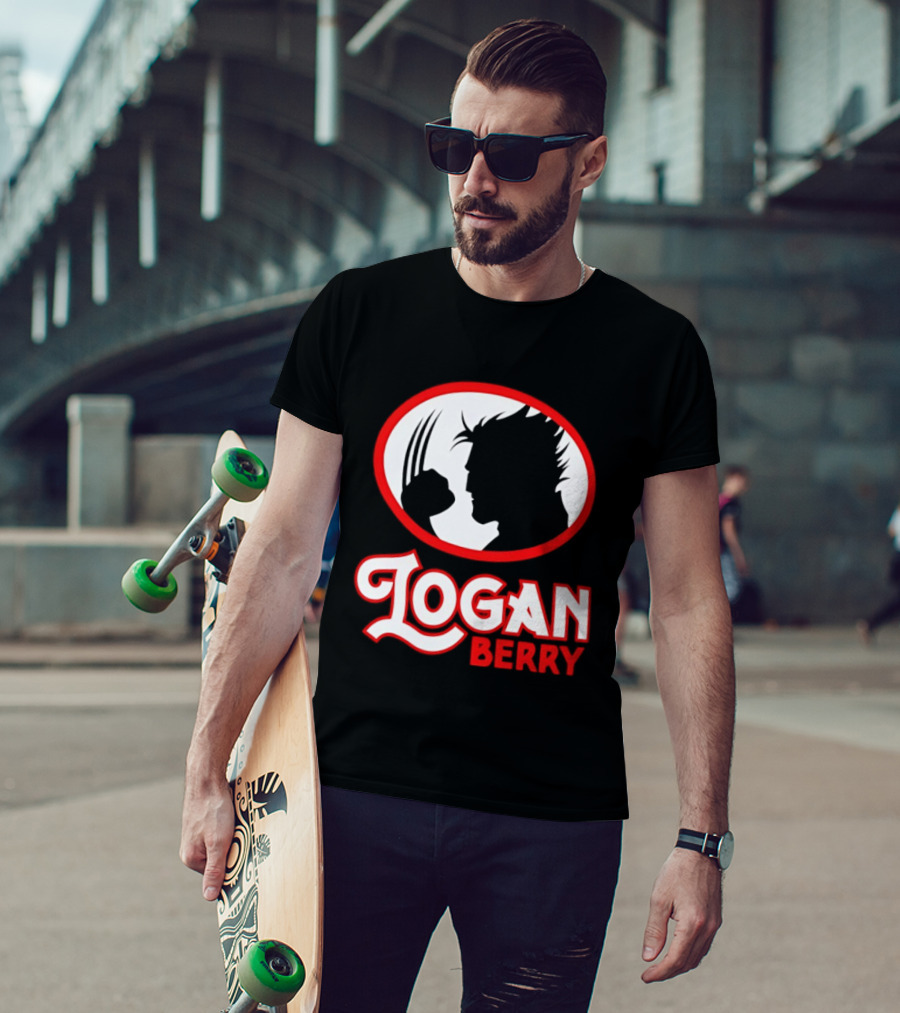 Logan Berry Marvel Wolverine Silhouette Claw T-Shirt