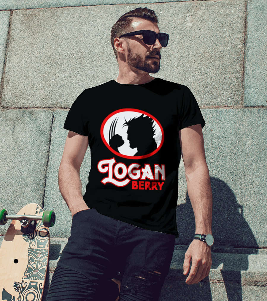 Logan Berry Marvel Wolverine Silhouette Claw T-Shirt