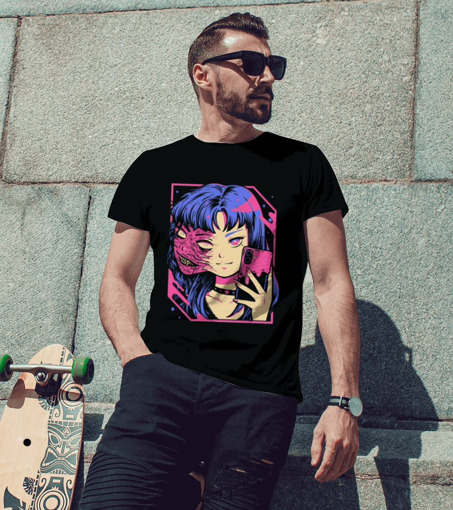 Love Me To Death Again Anime Zombie Aesthetic Pastel Goth T-Shirt