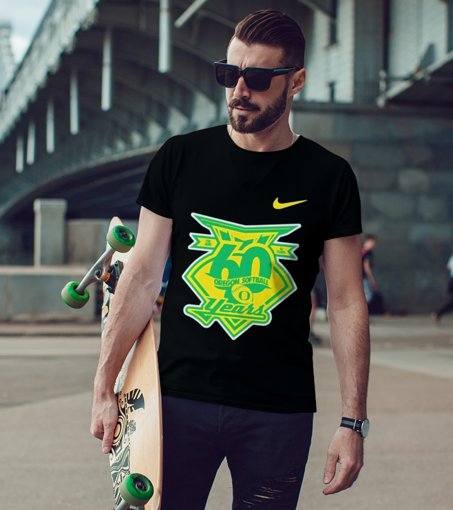 Nike Oregon Softball 60 Years Anniversary T-Shirt