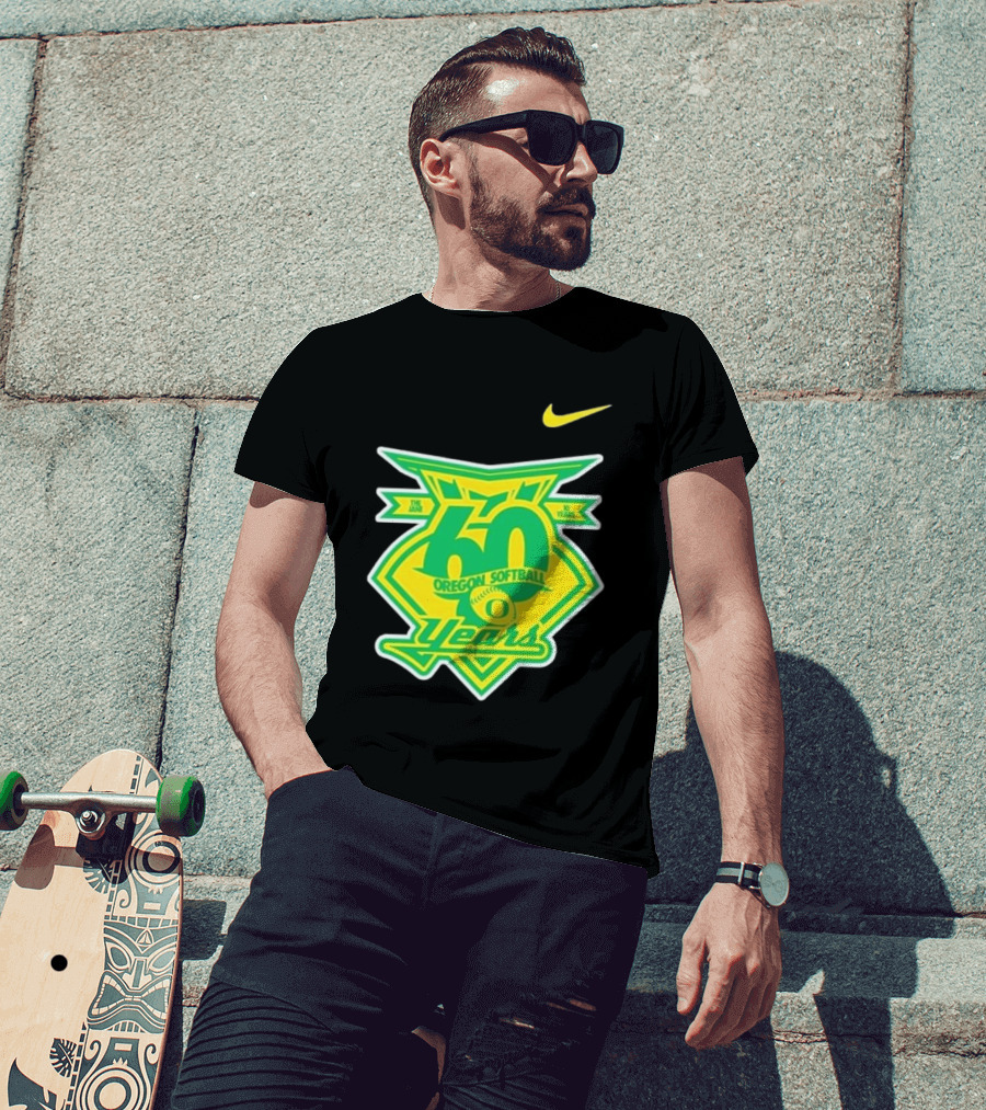 Nike Oregon Softball 60 Years Anniversary T-Shirt