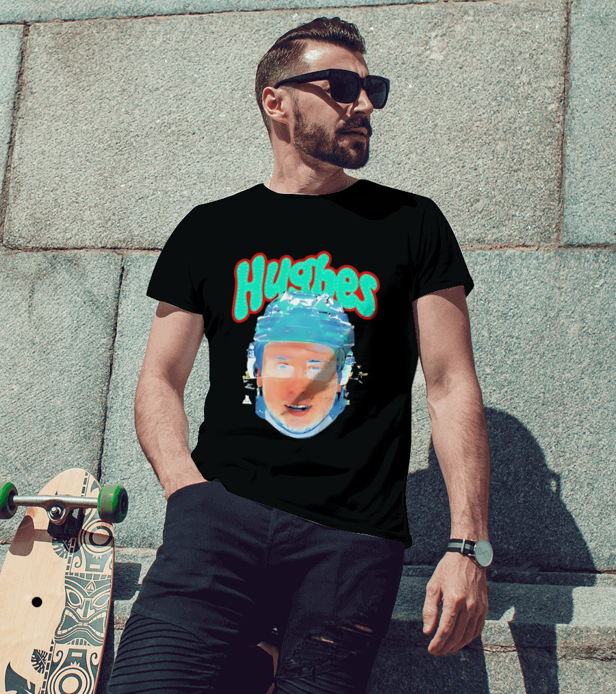 Quinn Hughes 43 Hughes Minnesota Wild Big Head 2026 T-Shirt