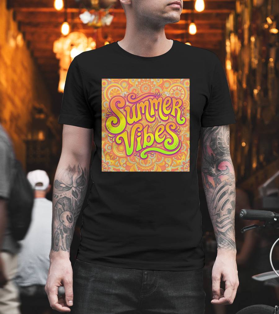 Summer Vibes Psychedelic Groove Floral T-Shirt
