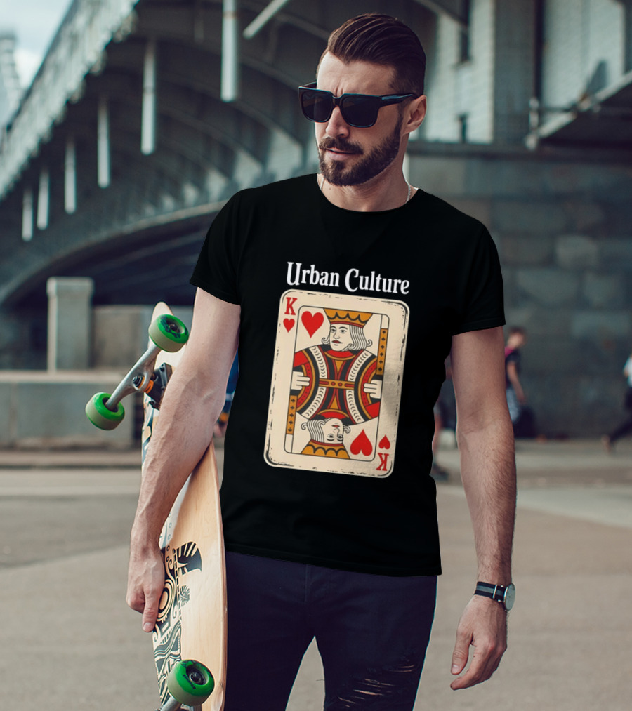 Urban Culture King Of Hearts Card T-Shirt