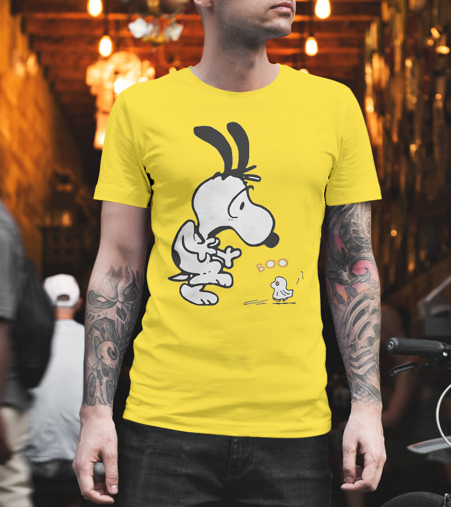 Just A Woman Who Loves Snoopy Boo Halloween T-Shirt