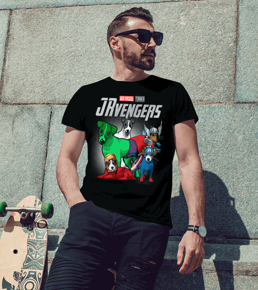 Jack Russell Terrier JRvengers Avengers Dog Costumes T-Shirt