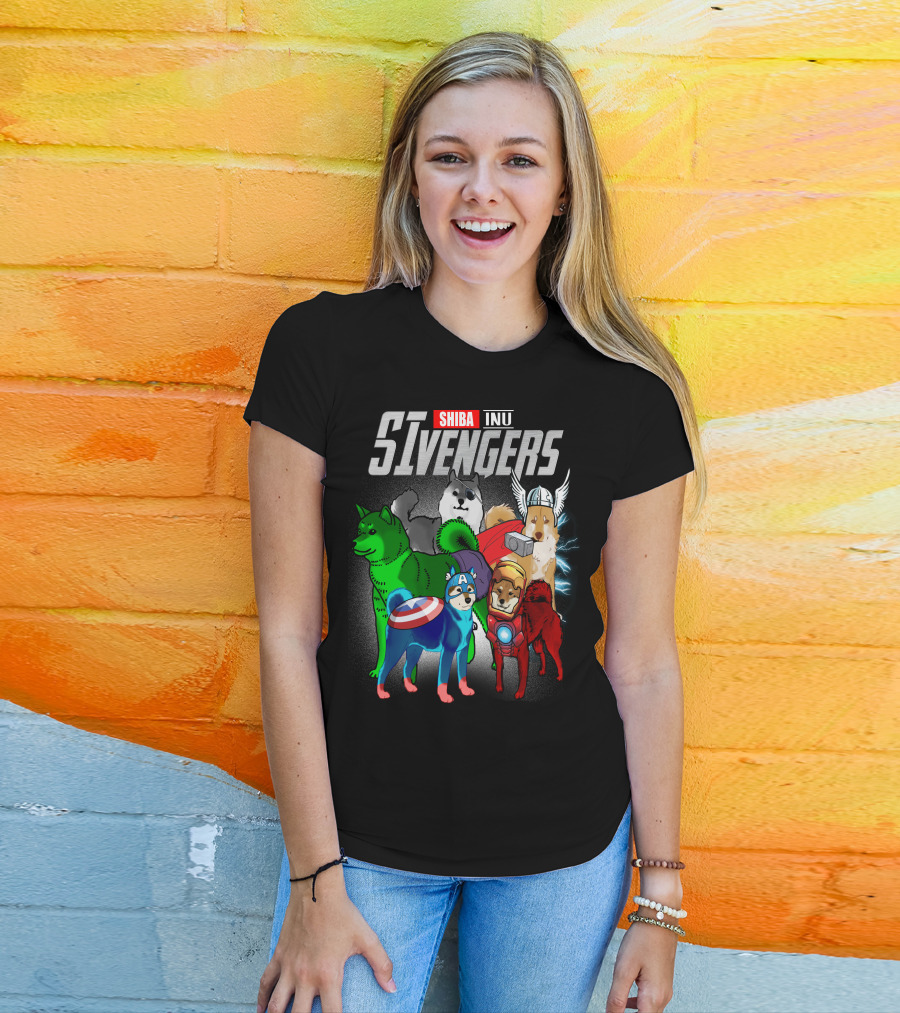 Shiba Inu SIvengers Dog Heroes Avengers T-Shirt