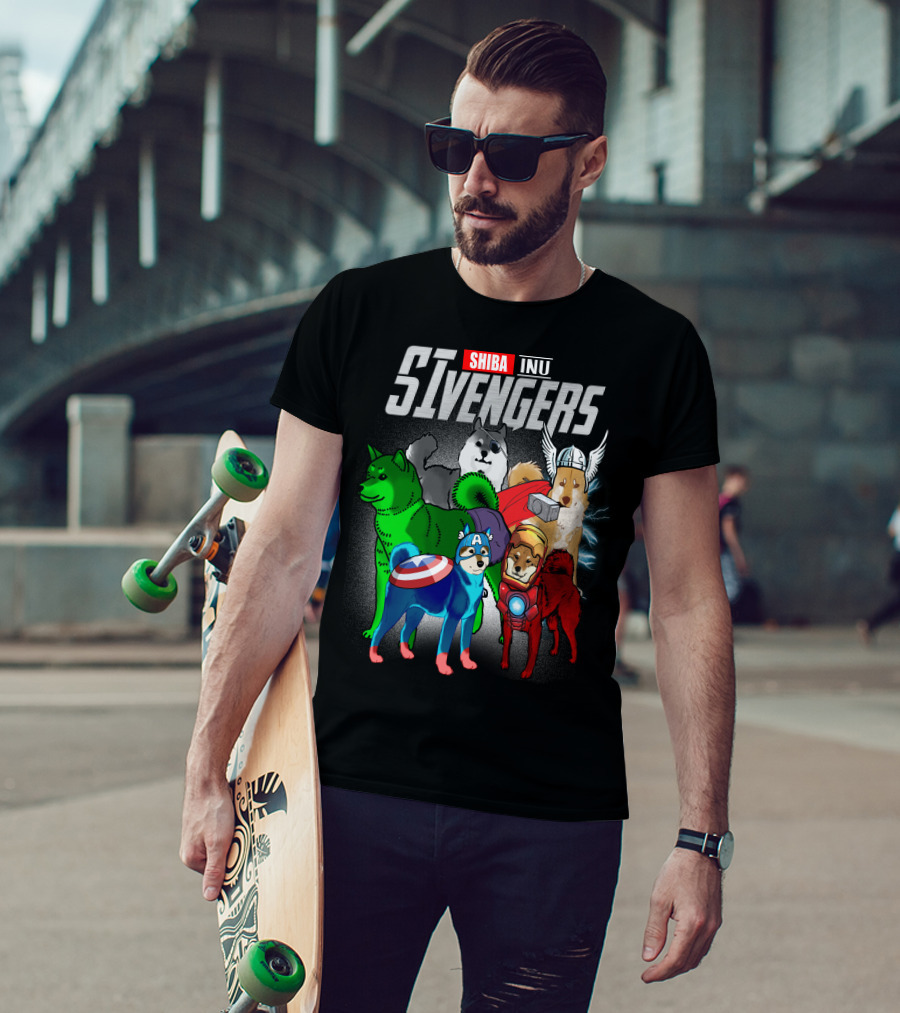 Shiba Inu SIvengers Dog Heroes Avengers T-Shirt