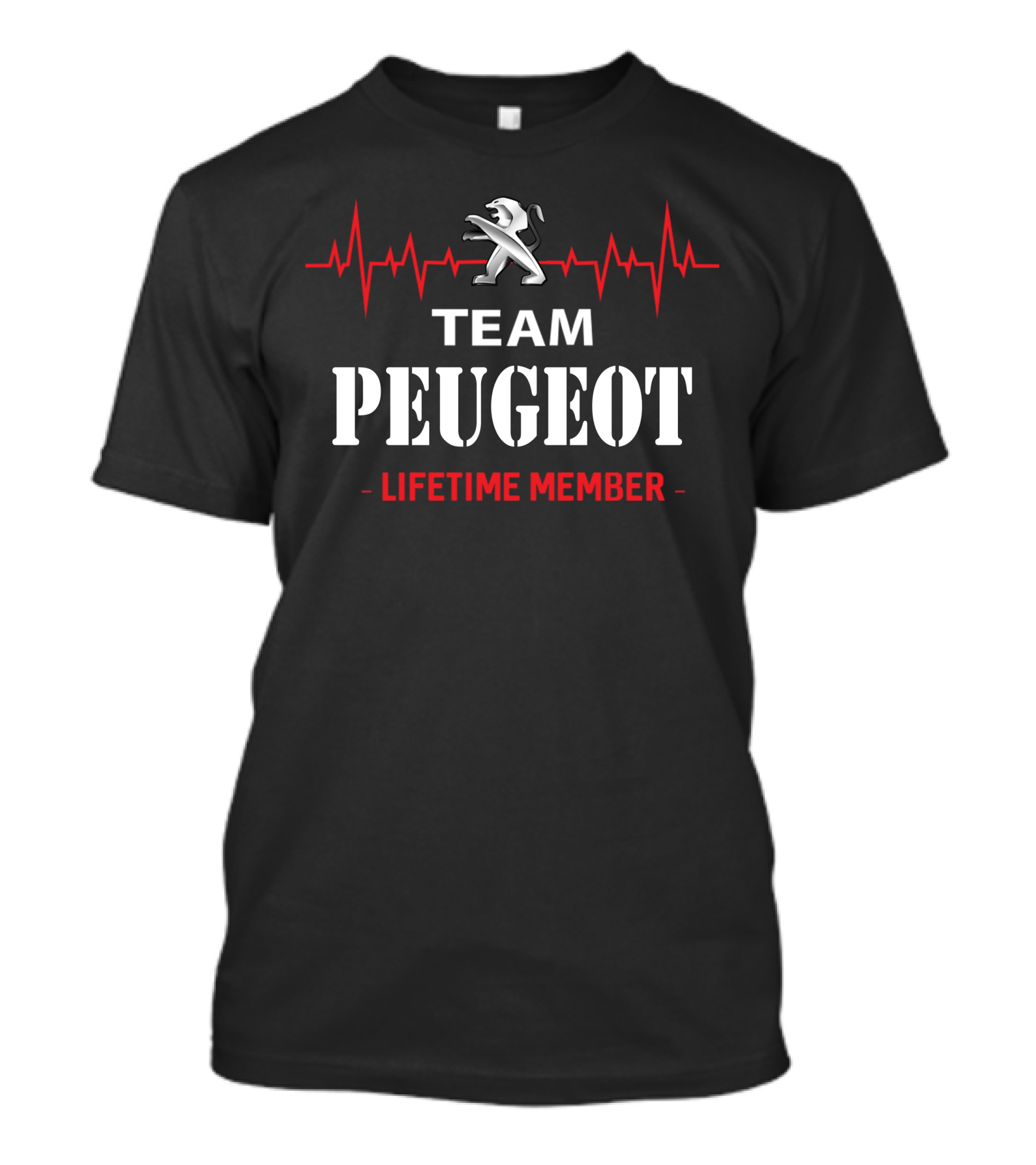 Team Peugeot Lifetime Member Heartbeat T-Shirt