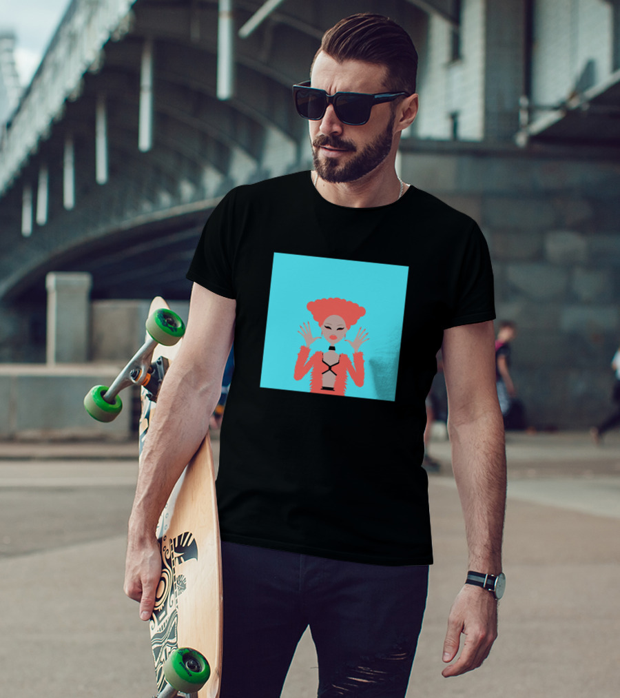 Aja 822963 Fashion Illustration Bold Red Look T-Shirt