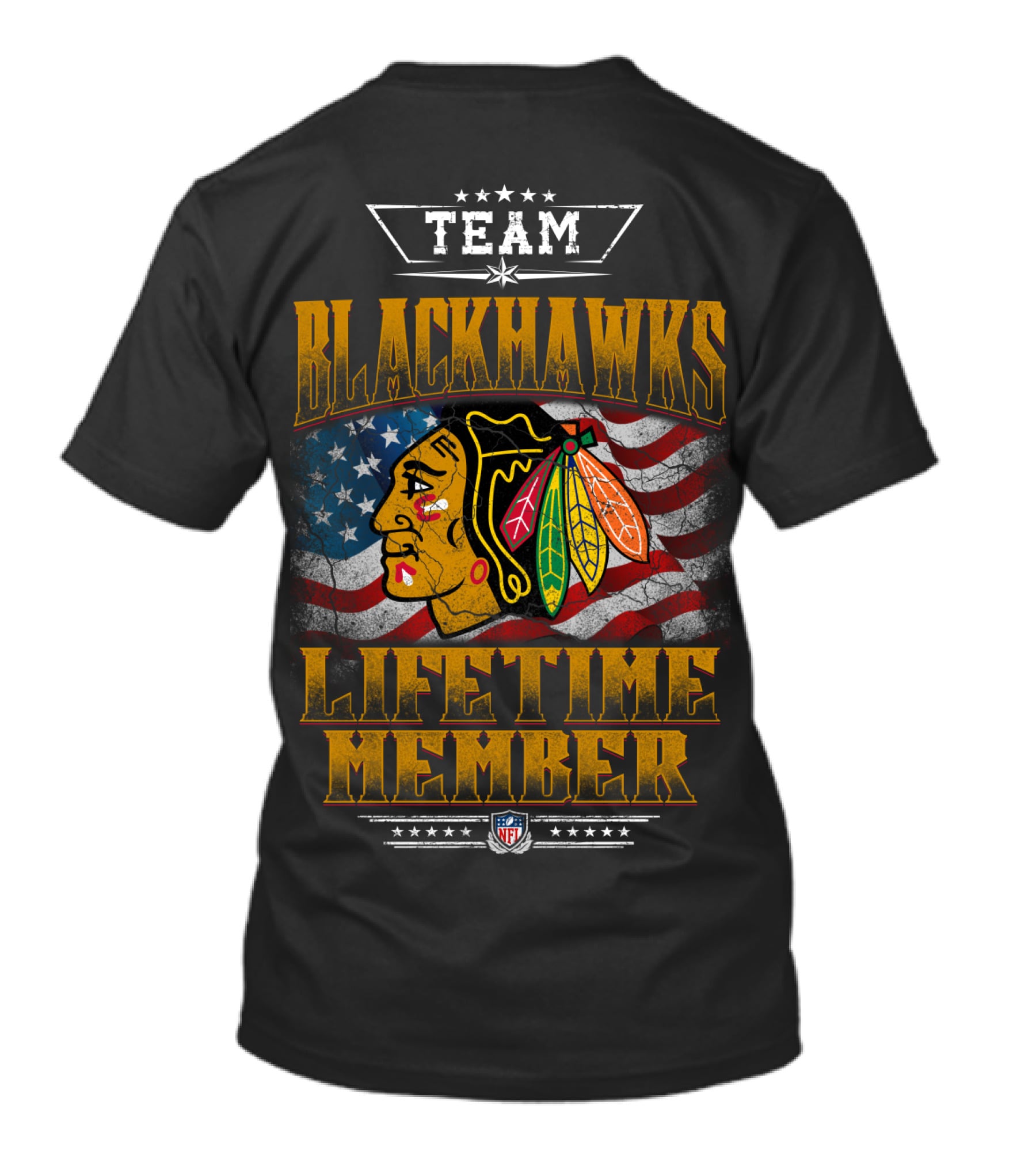 Team Blackhawks Lifetime Member T-Shirt