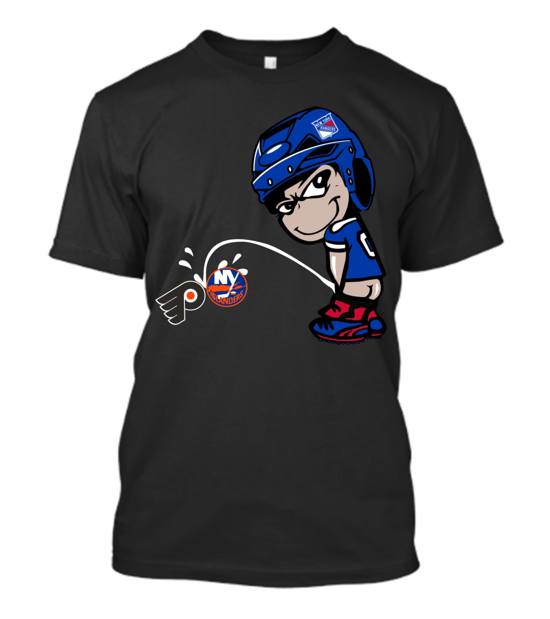 New York Rangers Rivalry Flyers Islanders T-Shirt