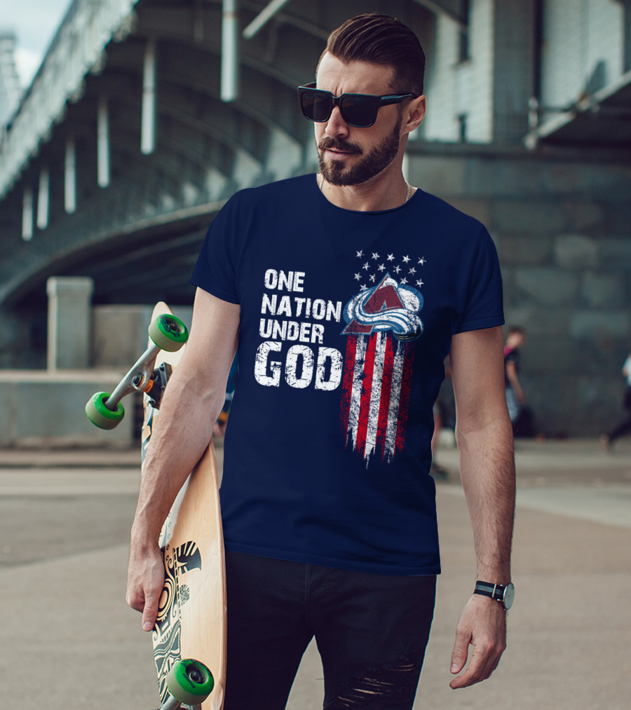 One Nation Under God Colorado Avalanche T-Shirt