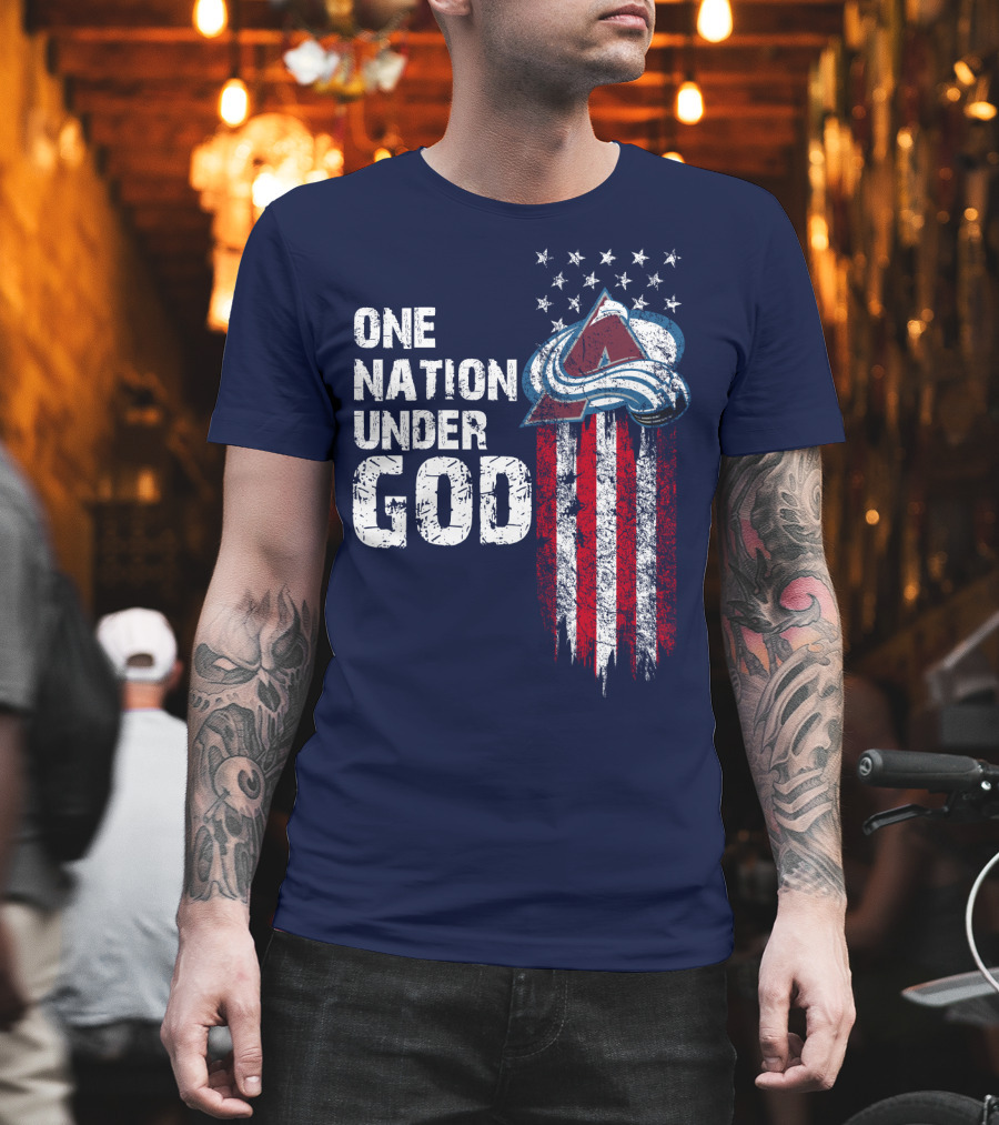 One Nation Under God Colorado Avalanche T-Shirt