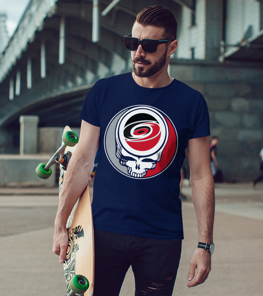 Carolina Hurricanes Grateful Dead Skull T-Shirt