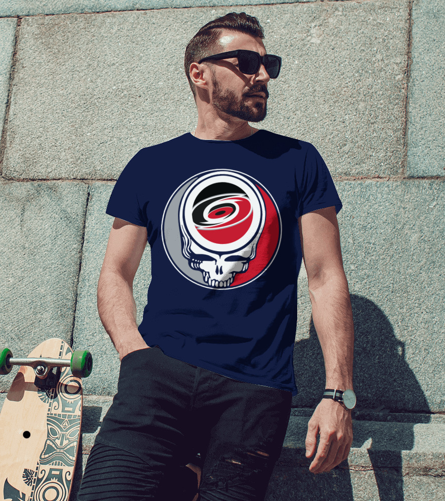 Carolina Hurricanes Grateful Dead Skull T-Shirt