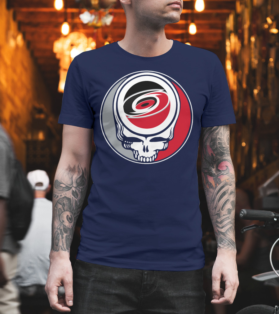 Carolina Hurricanes Grateful Dead Skull T-Shirt