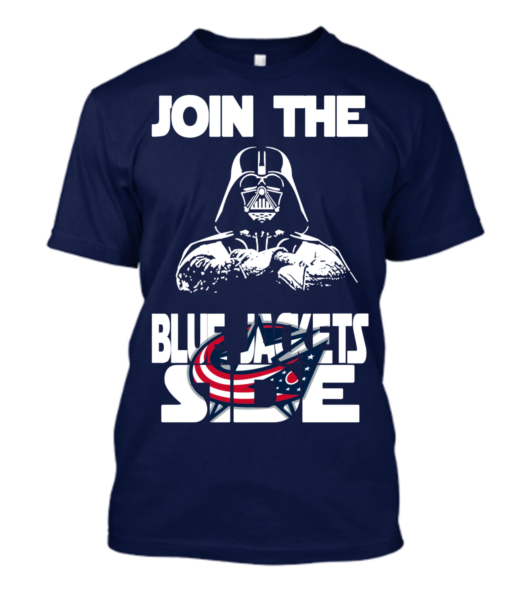 Join The Blue Jackets Side T-Shirt