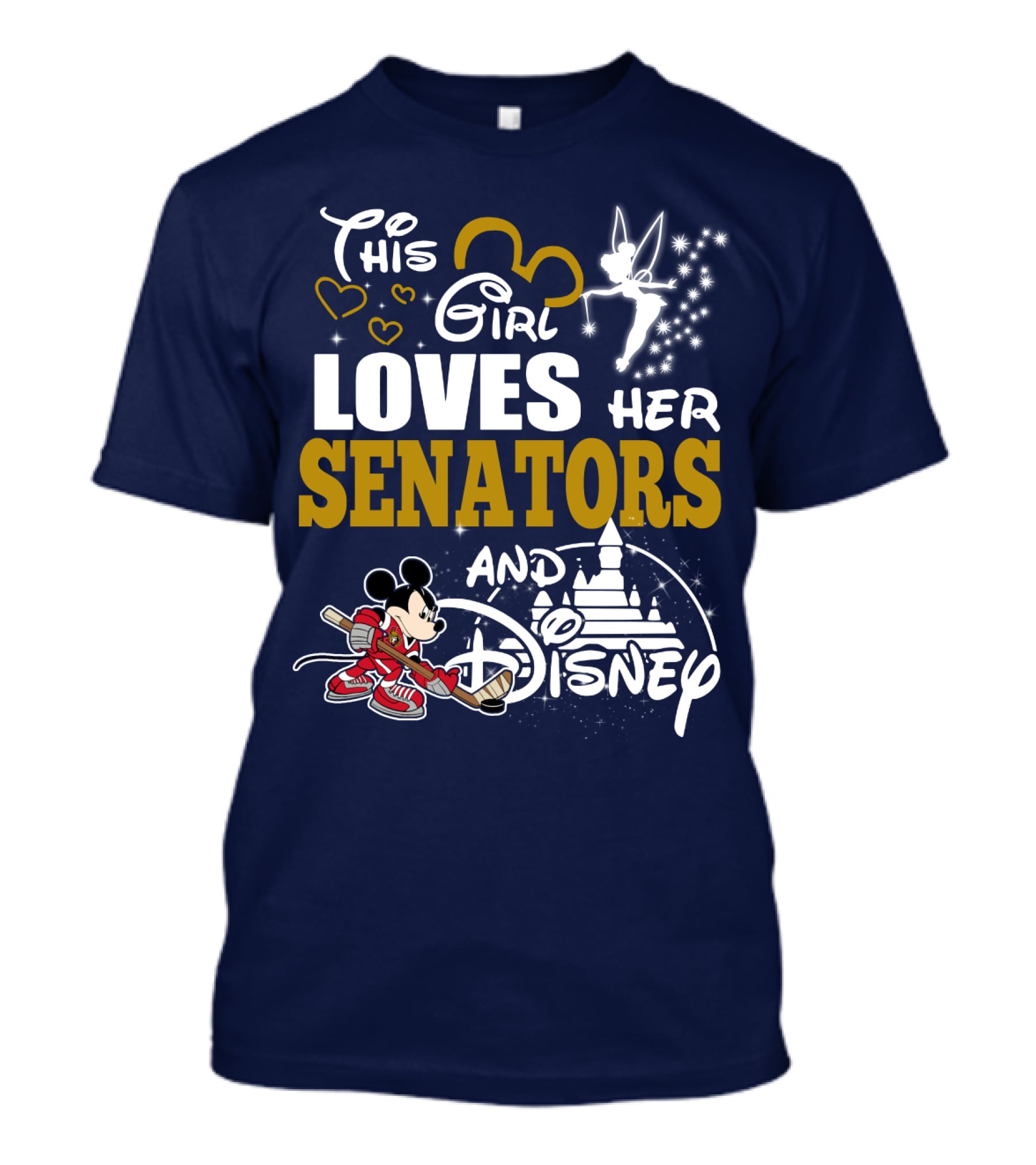 This Girl Loves Her Senators And Disney T-Shirt
