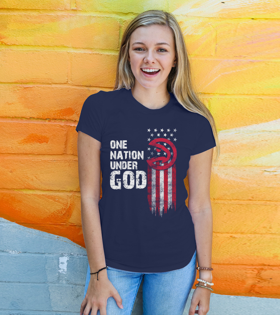 One Nation Under God Atlanta Hawks T-Shirt