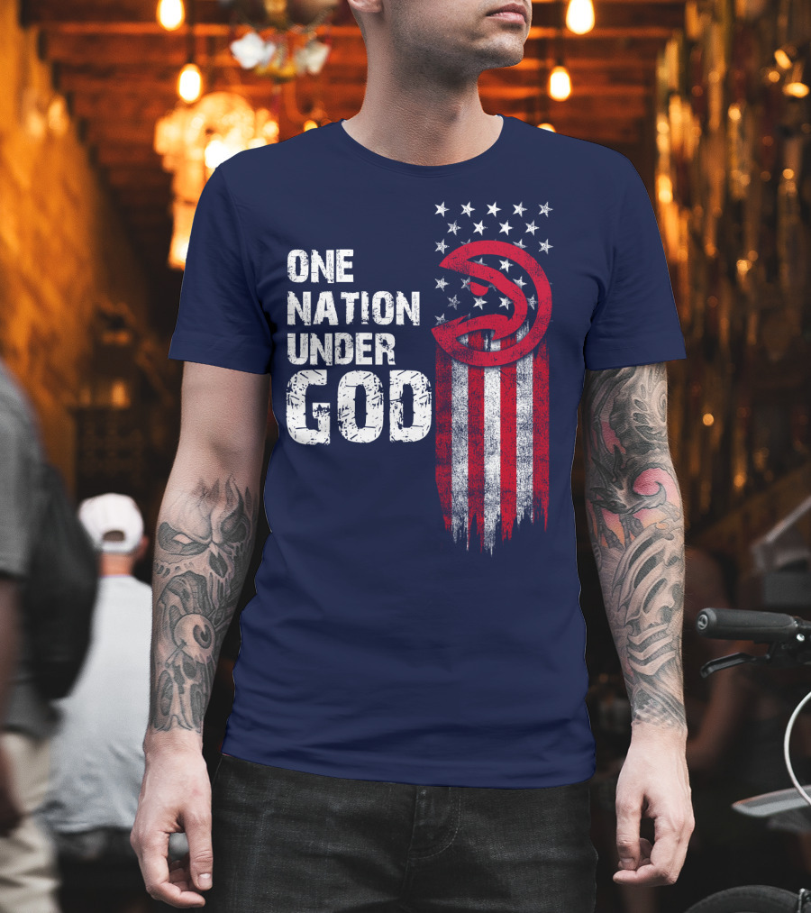 One Nation Under God Atlanta Hawks T-Shirt