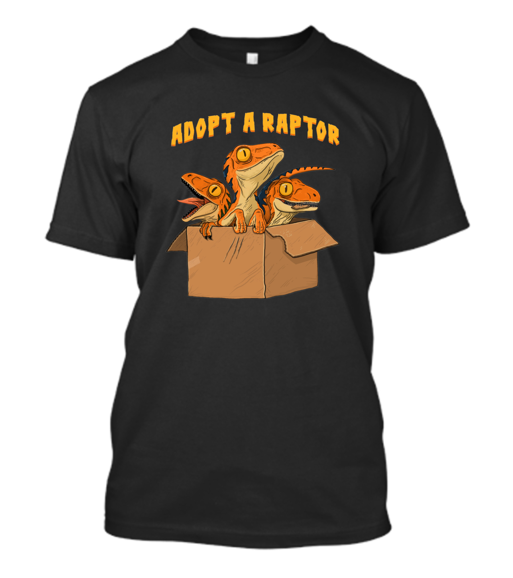 Adopt A Raptor Cute Baby Dinosaurs In Box T-Shirt