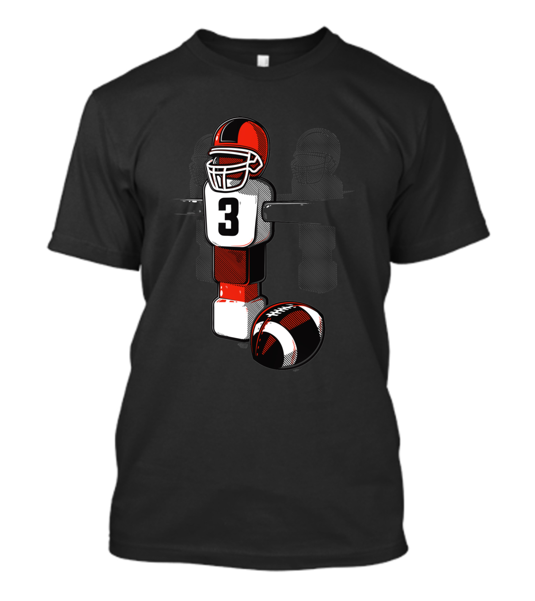 American Table Football 3 Player Foosball 665666 T-Shirt