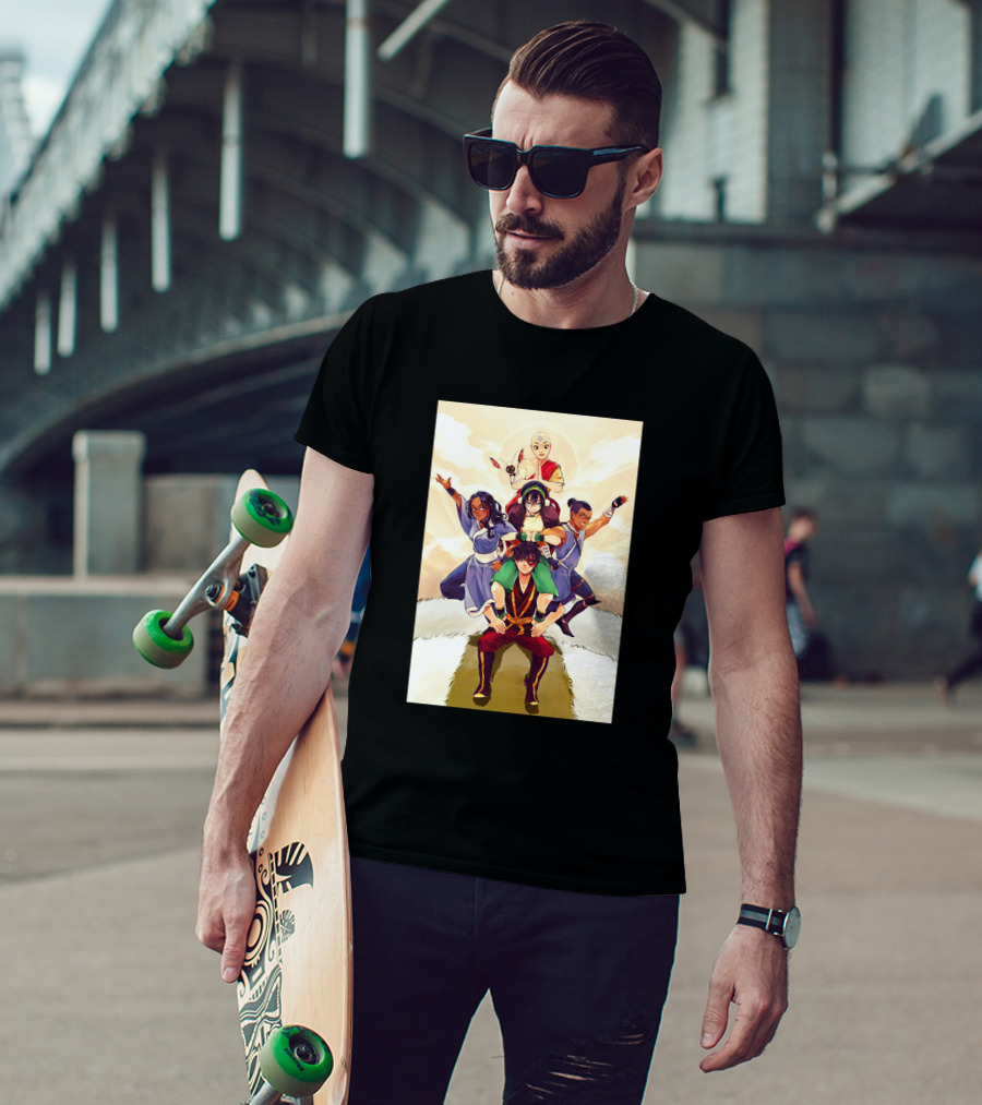Avatar The Last Airbender Team Pyramid Clouds Sun 1367133 T-Shirt