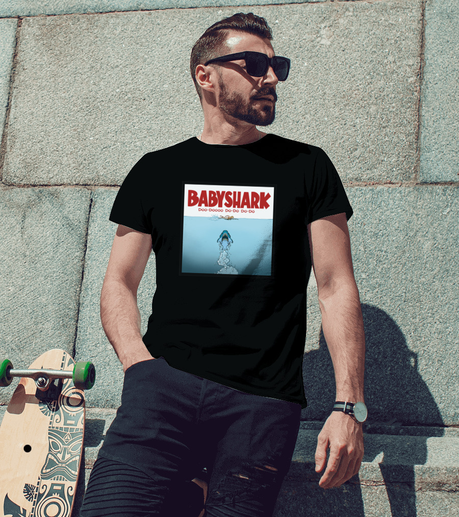 Baby Shark Doo-Doooo Do-Do Do-Do Parody Of Jaws T-Shirt