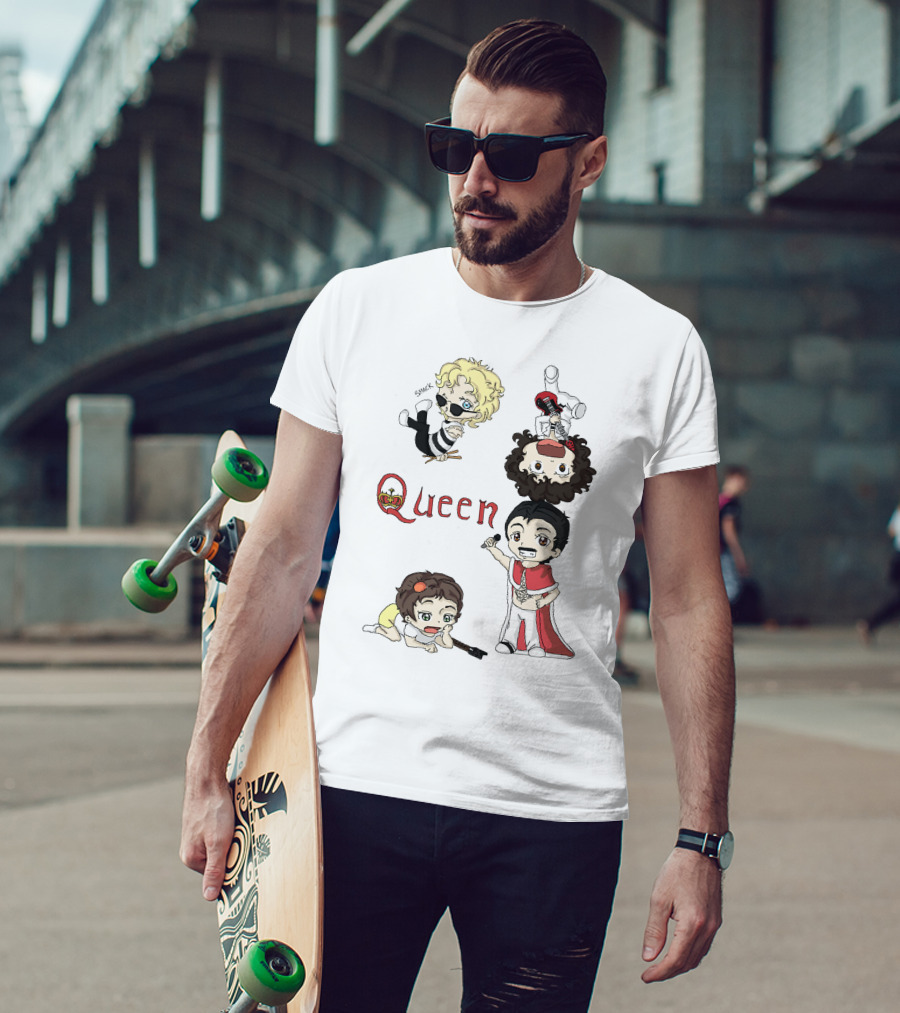 Queen Chibi Band Characters T-Shirt