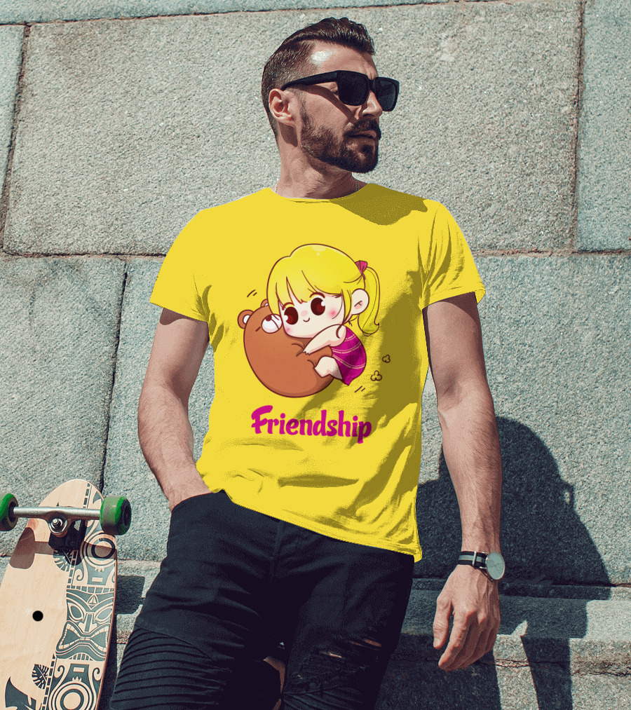 Friendship Baby Comfortable Bear Hug Illustration For Brother T-Shirt