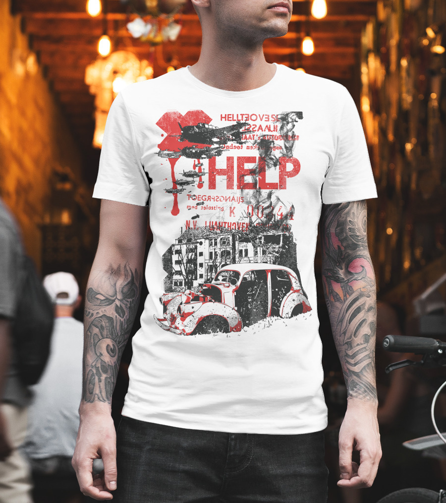 HELP HELLFOVERS UNASSUMING RED TEARS T-Shirt