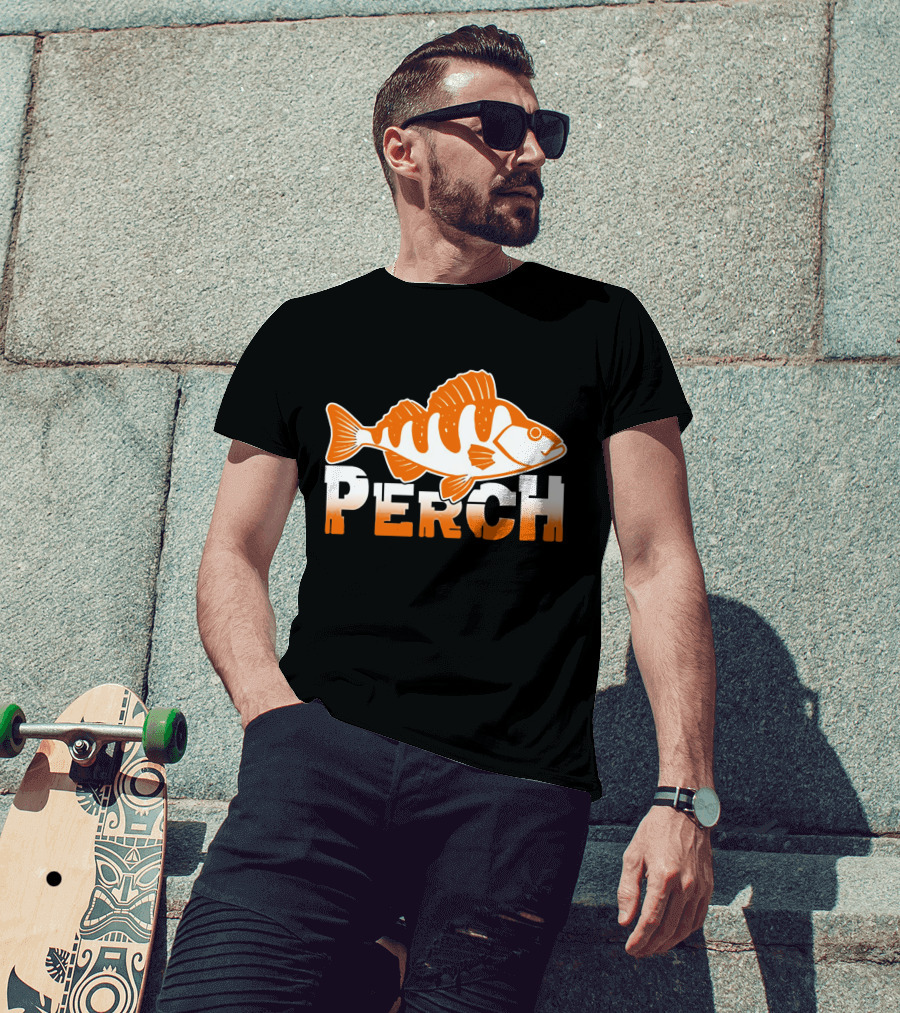 PERCH Fish Orange T-Shirt