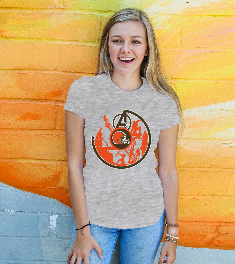 Cleveland Browns Avengers Mashup T-Shirt